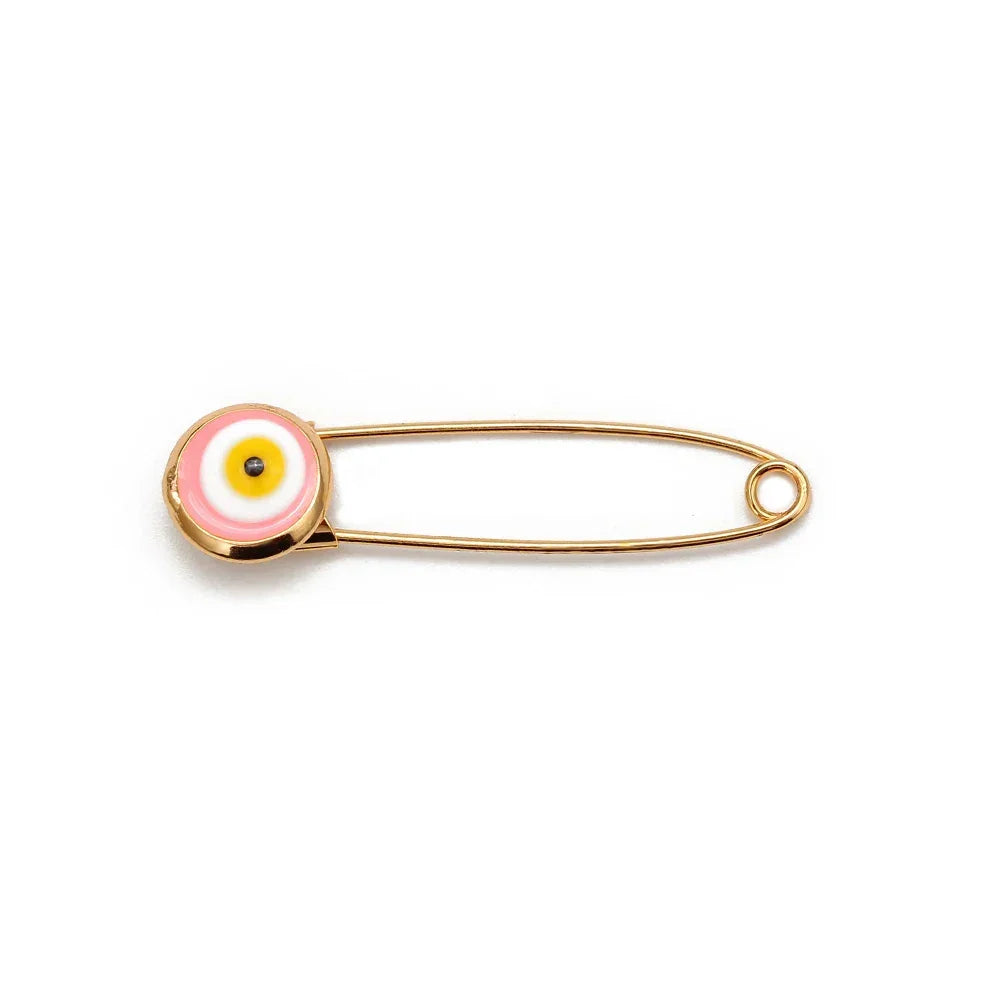 Baby Evil Eye Pin - Pink