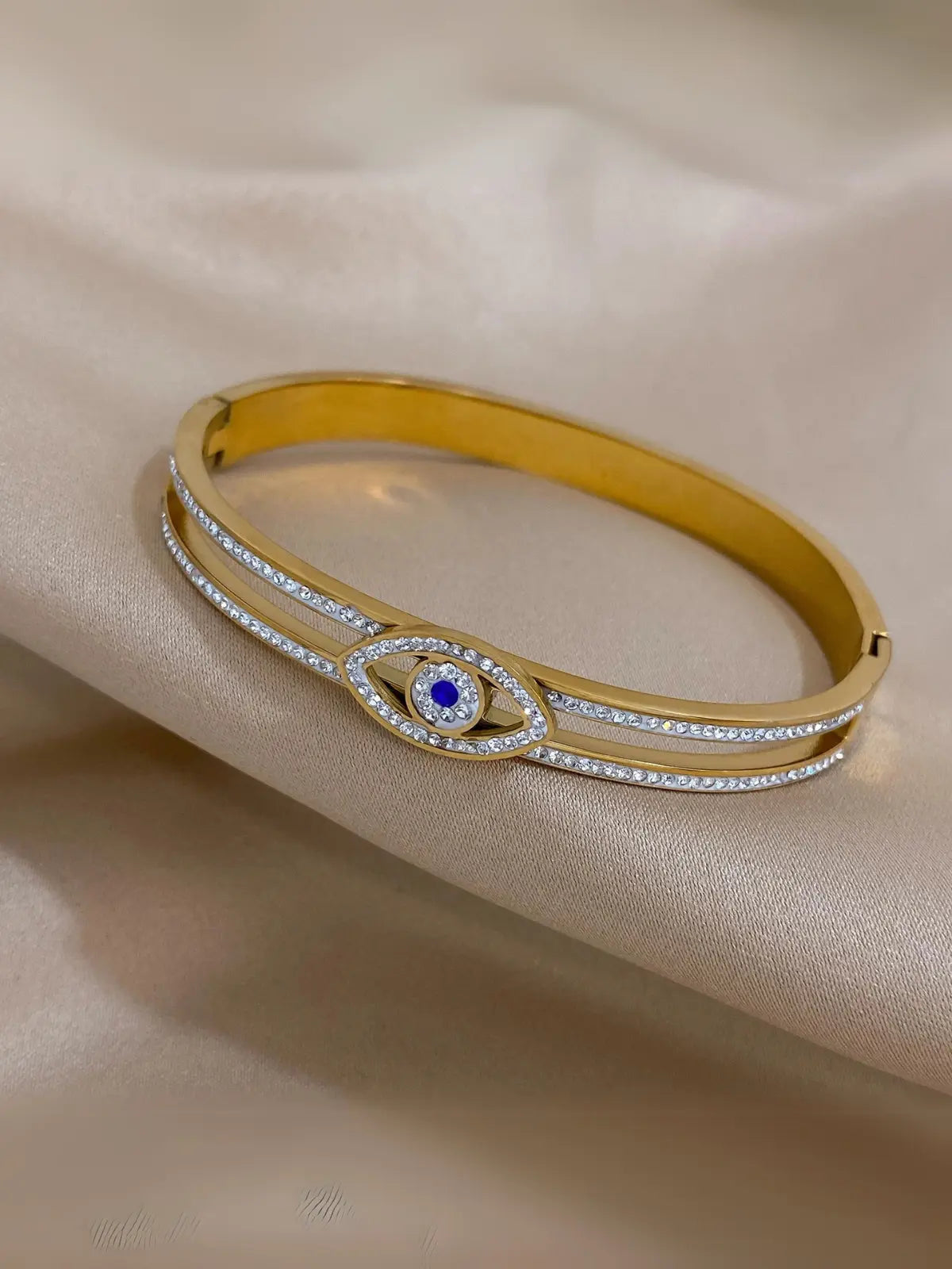bracelet gold evil eye