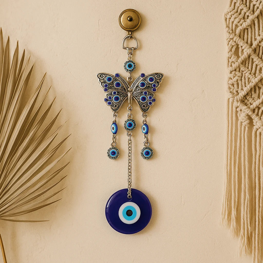 Butterfly Evil Eye Wall Hanging