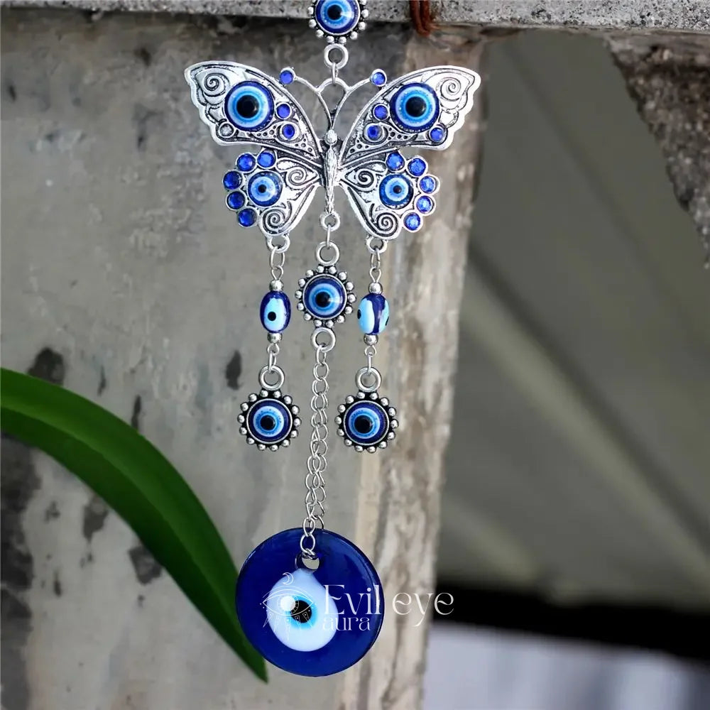 Butterfly Evil Eye Wall Hanging