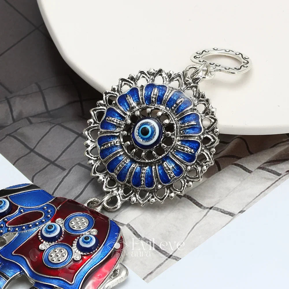 Elephant Evil Eye Wall Hanging