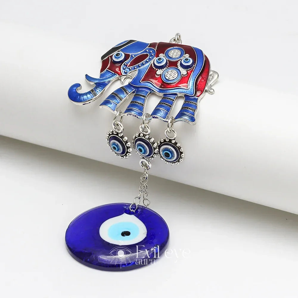 Elephant Evil Eye Wall Hanging