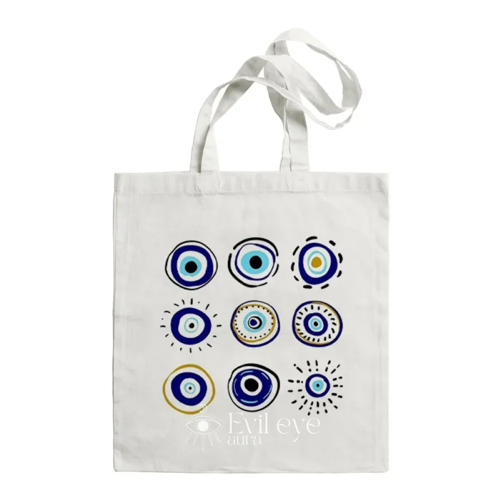 Evil Eye Beach Bag - Blue / 35x40cm