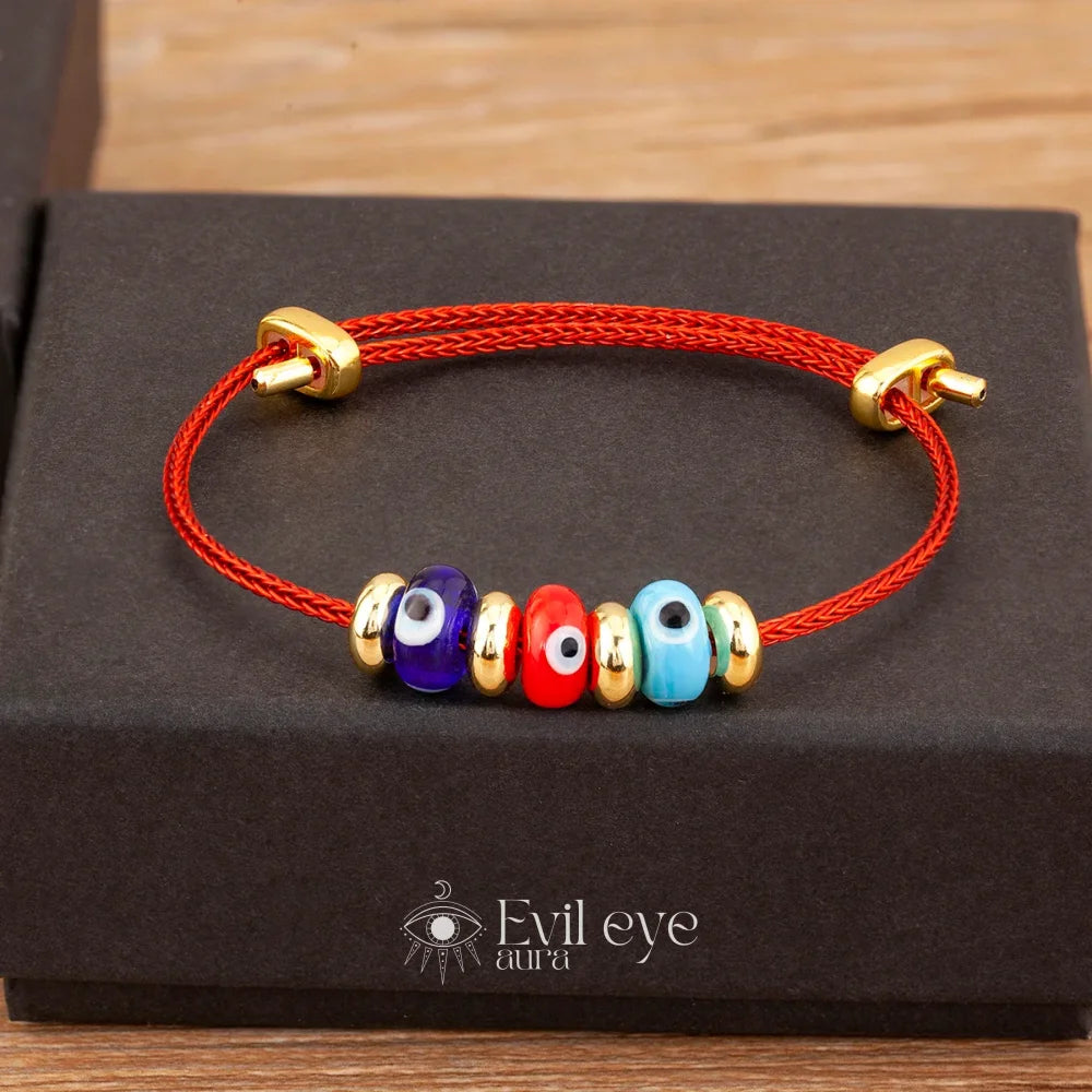 Evil Eye Charm Bracelet - Colorful
