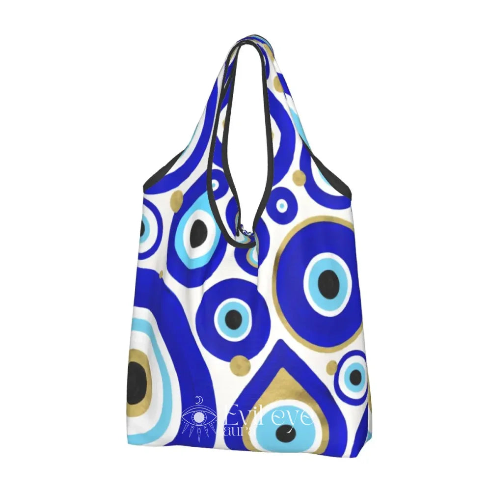 Evil Eye Charms Bag - Blue