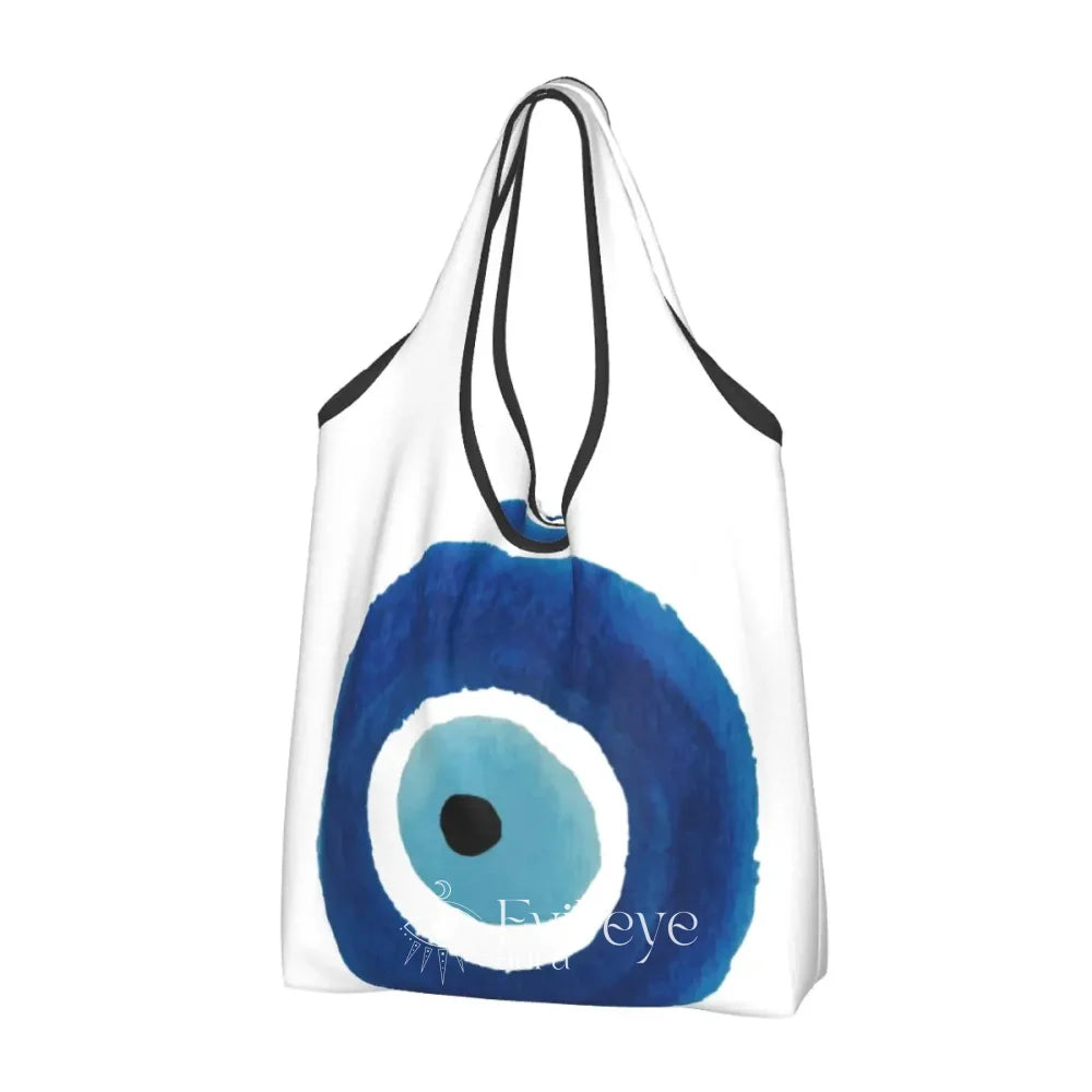 Evil Eye Charms Bag - White