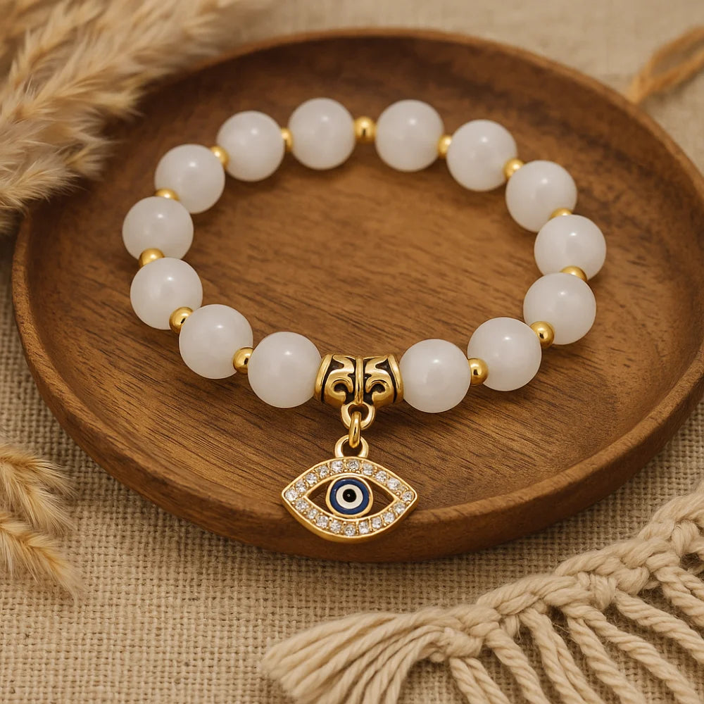 Evil Eye Gemstone Bracelet