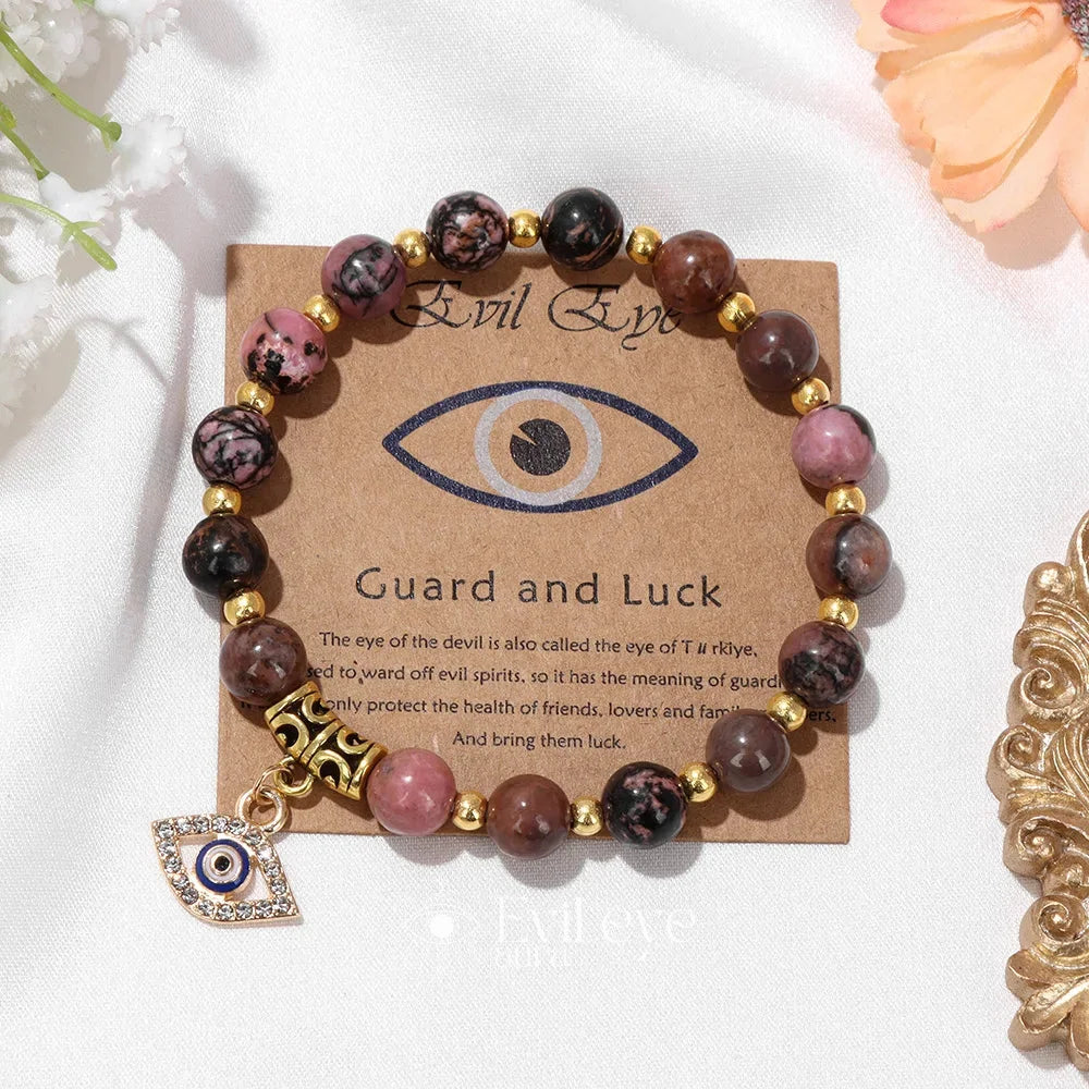 Evil Eye Gemstone Bracelet