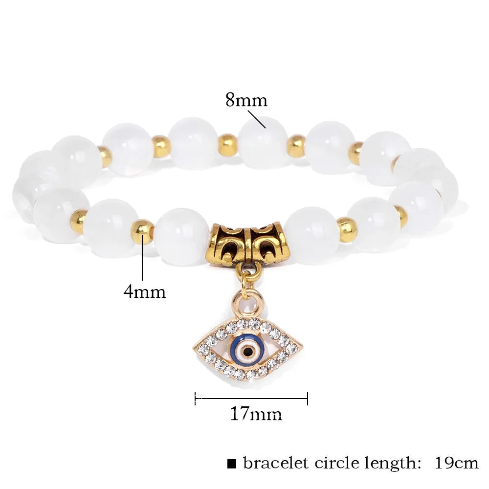 Evil Eye Gemstone Bracelet