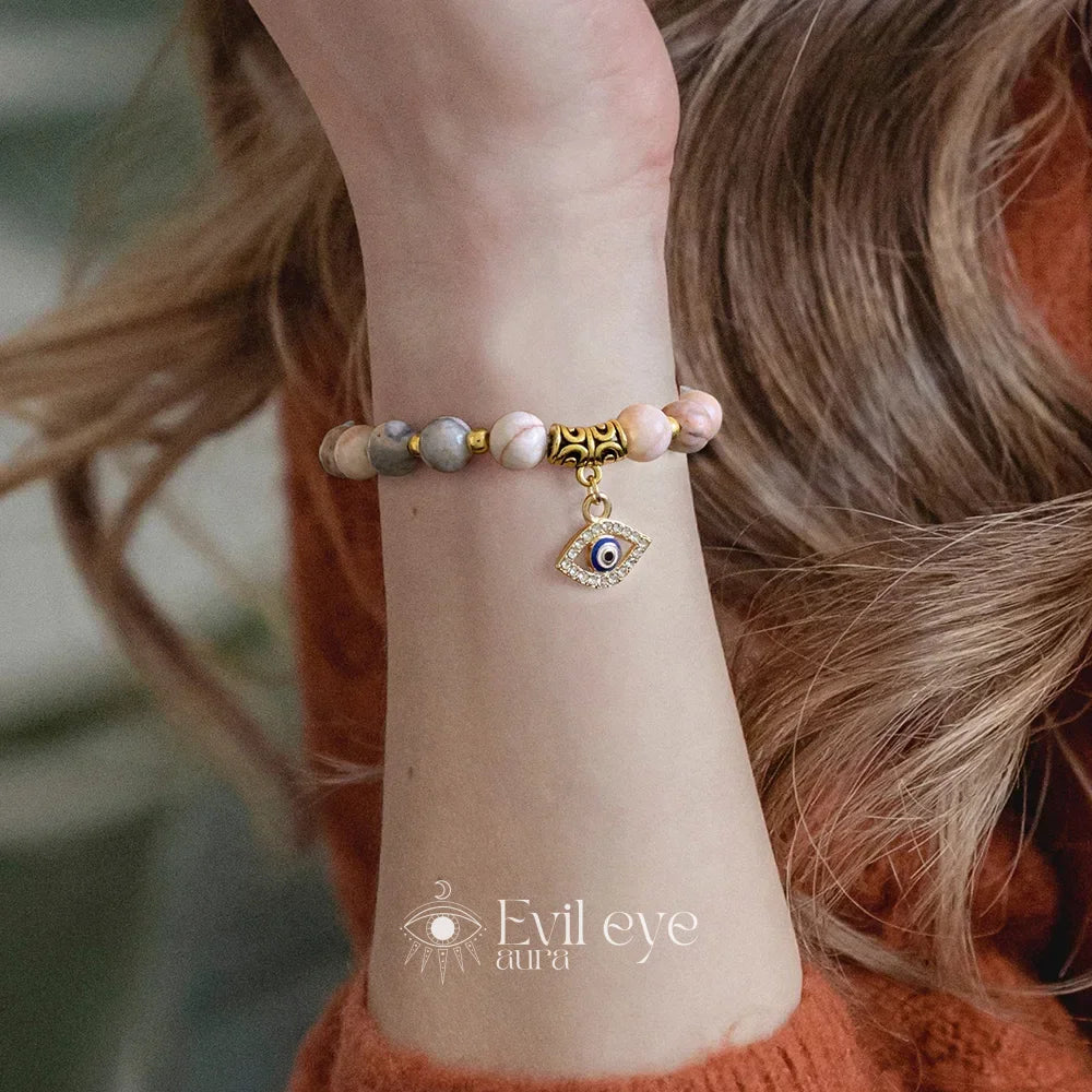 Evil Eye Gemstone Bracelet