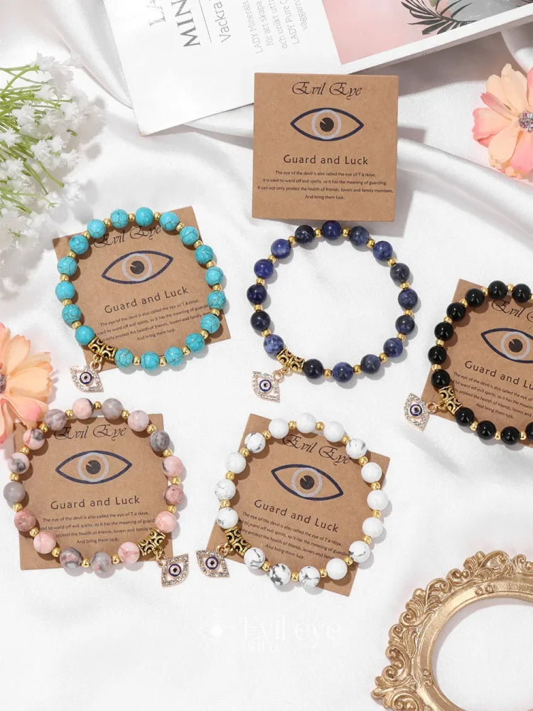Evil Eye Gemstone Bracelet