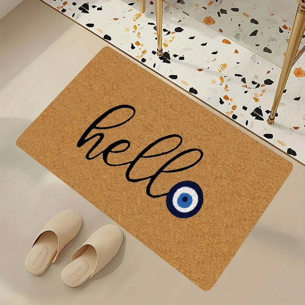 Evil Eye Hello Doormat - 40X60cm
