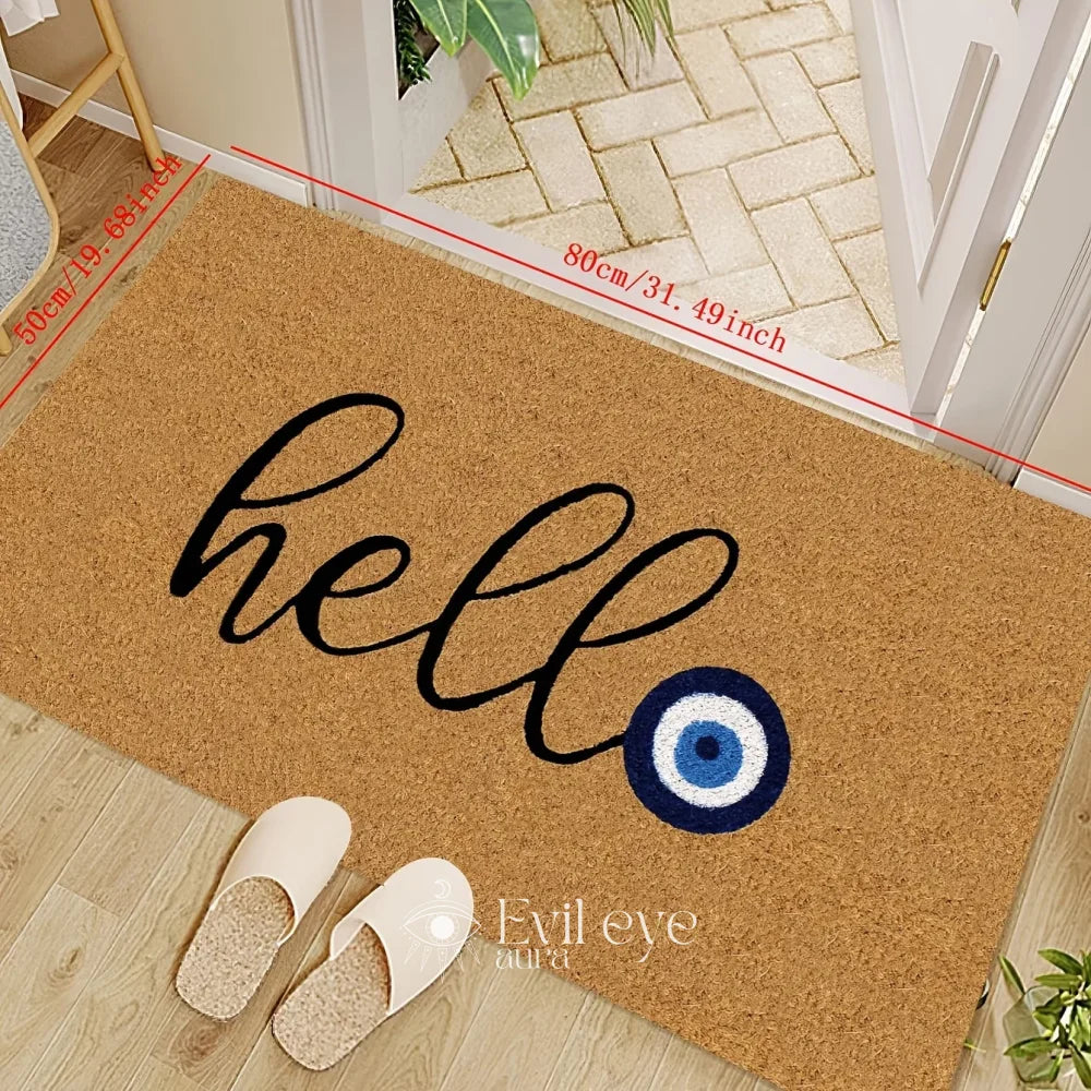 Evil Eye Hello Doormat