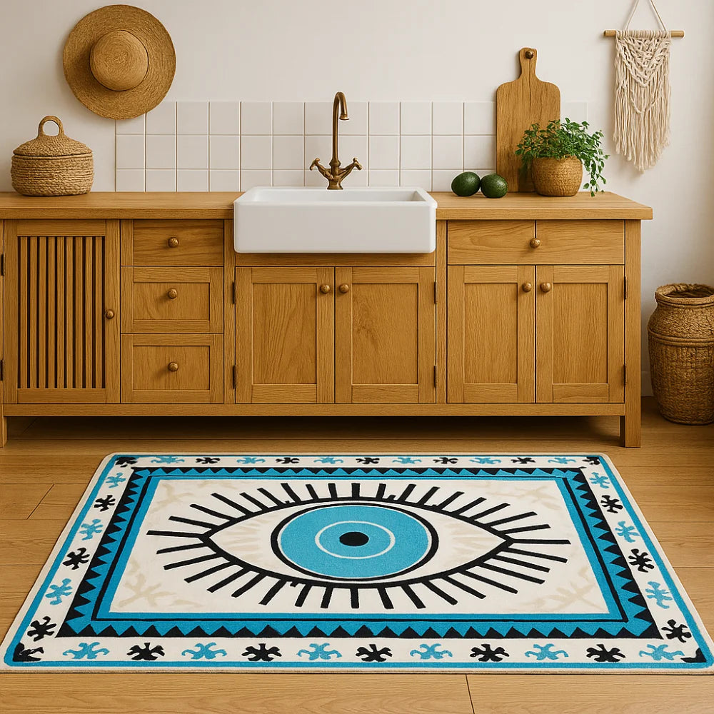 Evil Eye Kitchen Rug