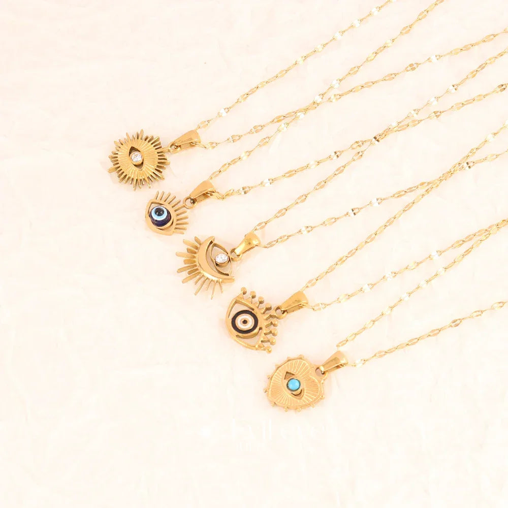 Evil Eye Minimalist Necklace