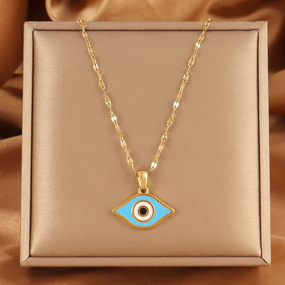 Evil Eye Minimalist Necklace - B0219