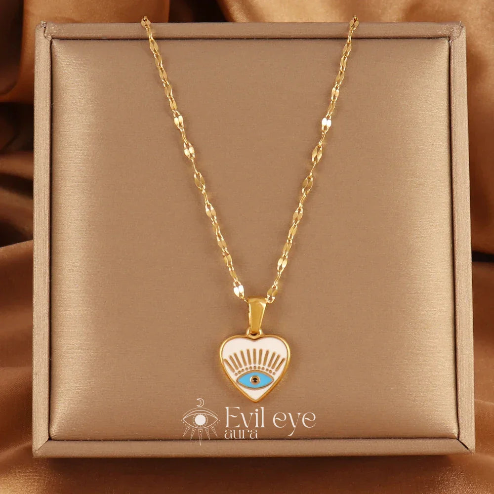 Evil Eye Minimalist Necklace - Celestial Sight