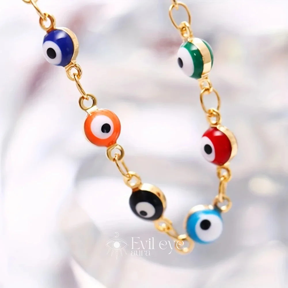 Evil Eye Multicolor Anklet