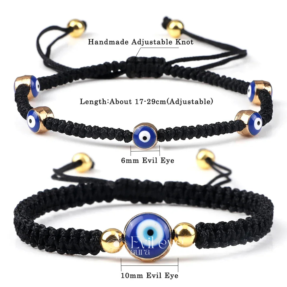 Evil Eye Nylon Cord Bracelet