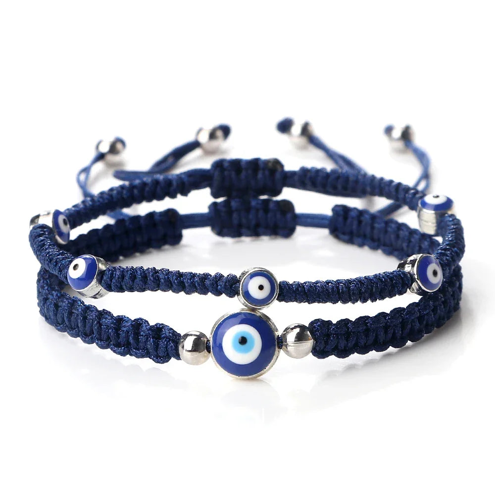 Evil Eye Nylon Cord Bracelet