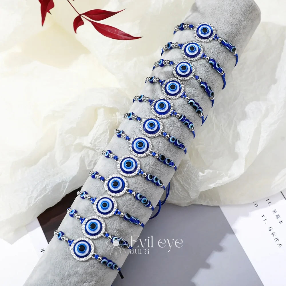 Evil Eye Rhinestone Bracelet