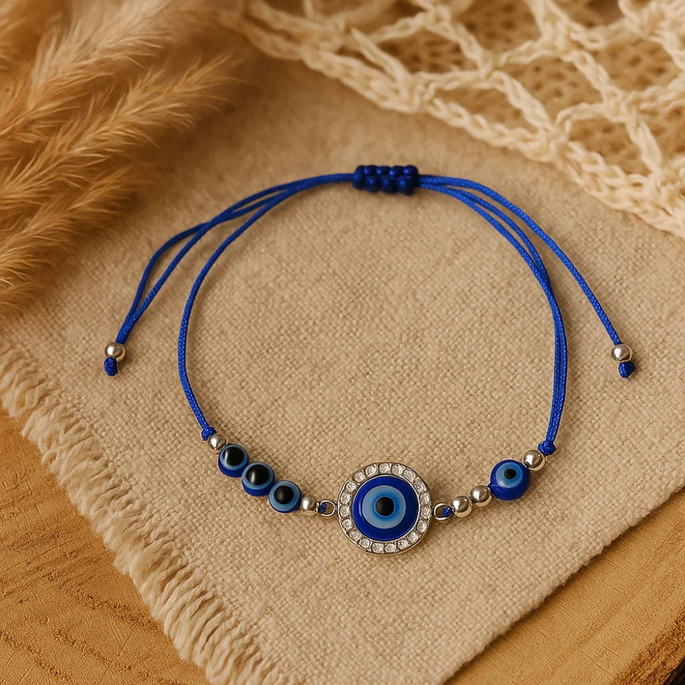 Evil Eye Rhinestone Bracelet