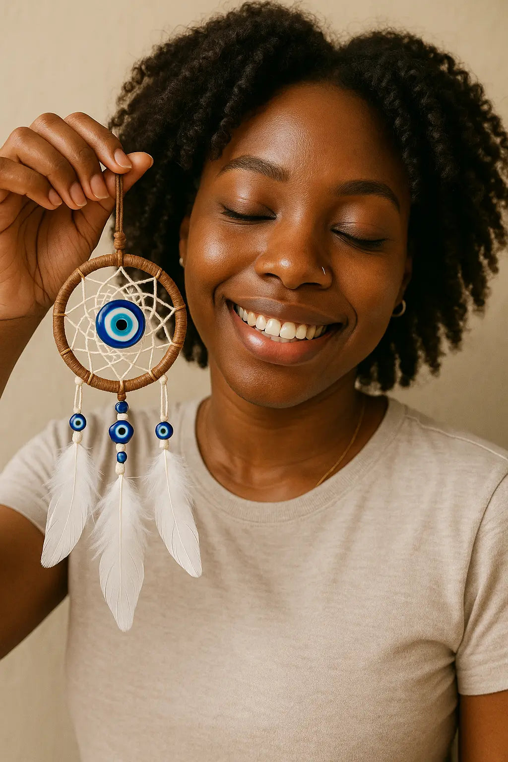 evil eye woman dream catcher