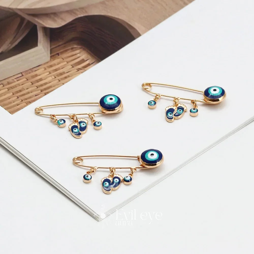Feet Evil Eye Pin