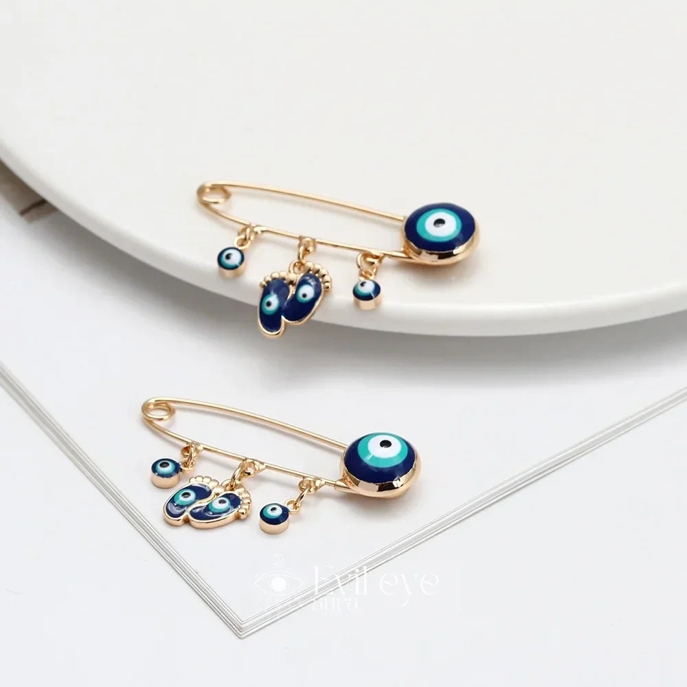 Feet Evil Eye Pin