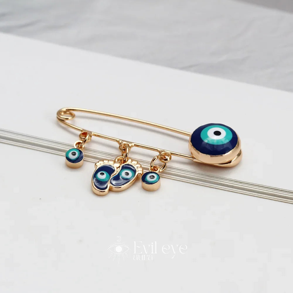 Feet Evil Eye Pin