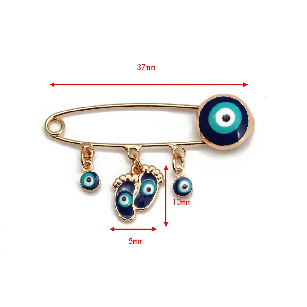 Feet Evil Eye Pin