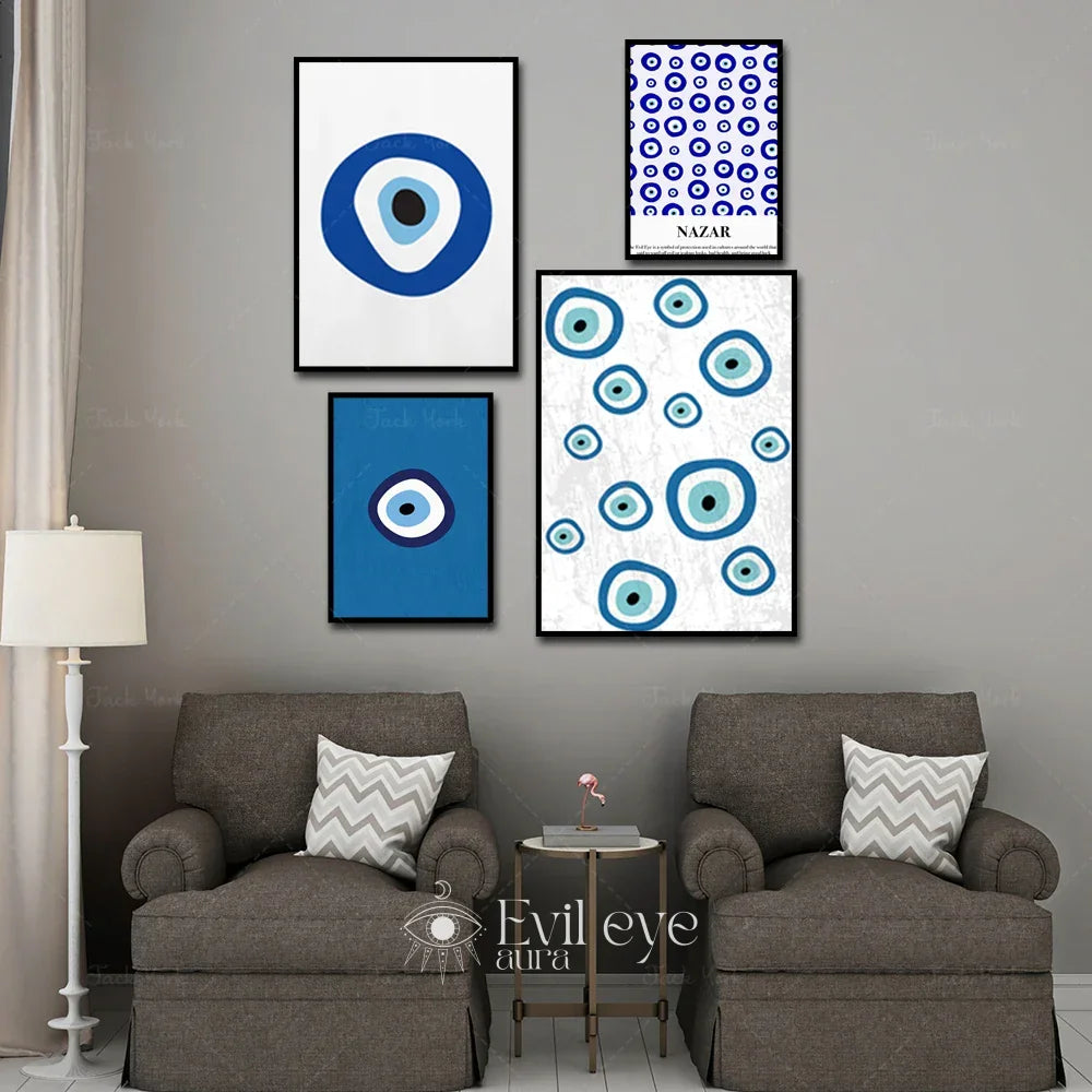 Large Evil Eye Painting