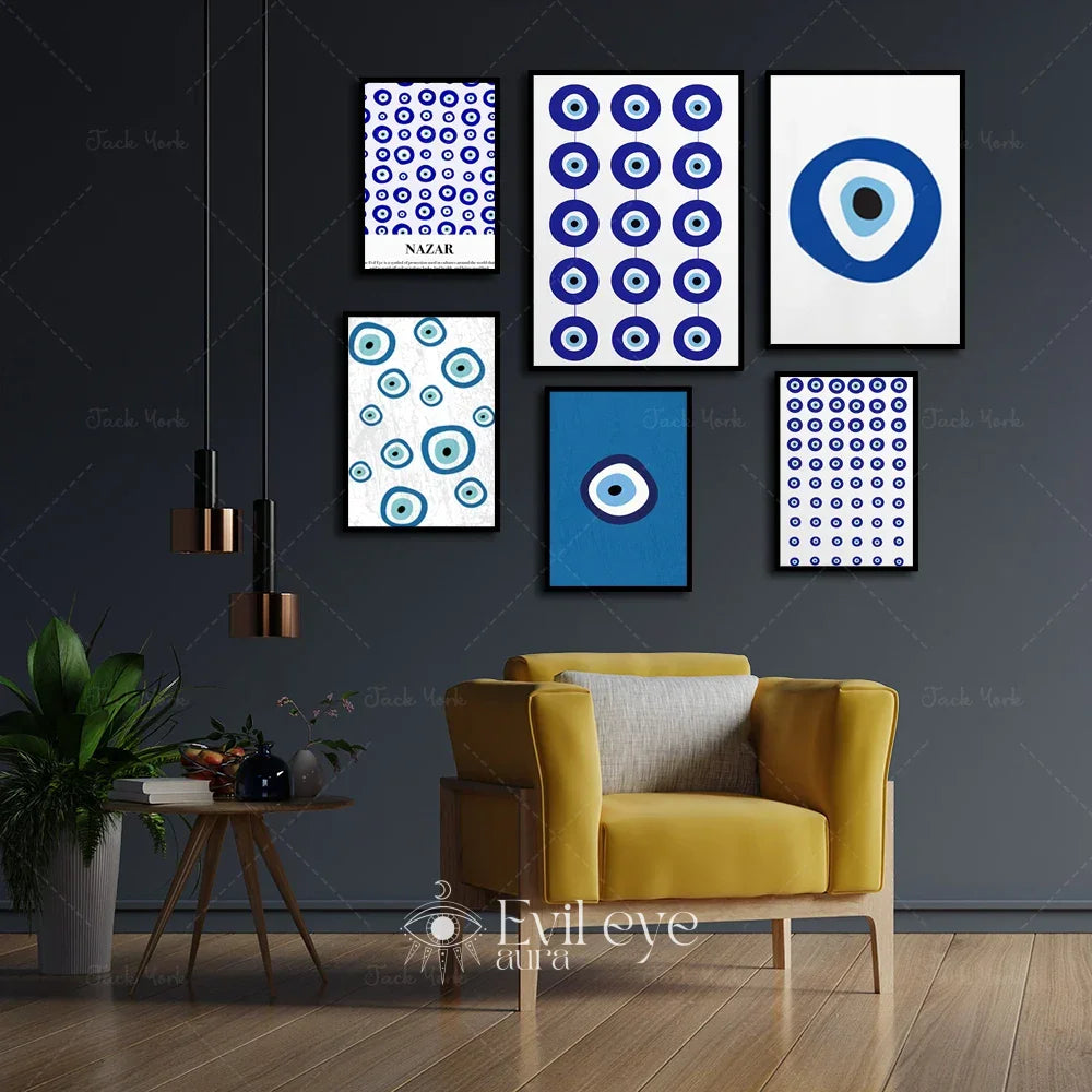 Large Evil Eye Painting