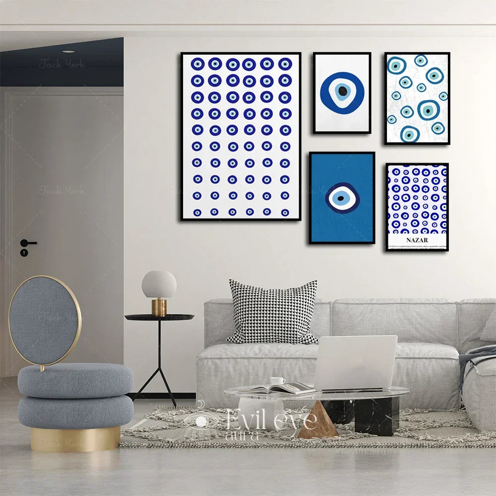 Large Evil Eye Painting