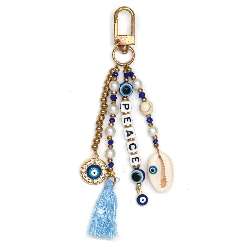 Multi Evil Eye Keychain - 12