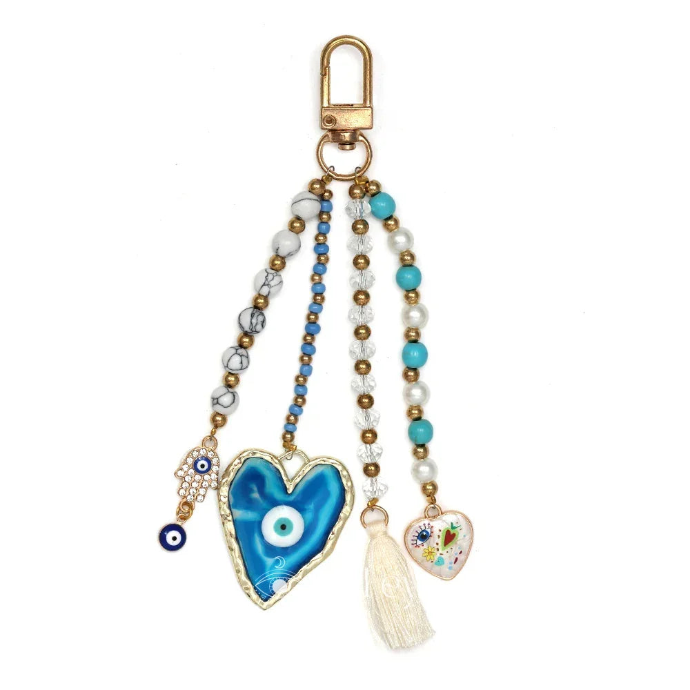 Multi Evil Eye Keychain - 5