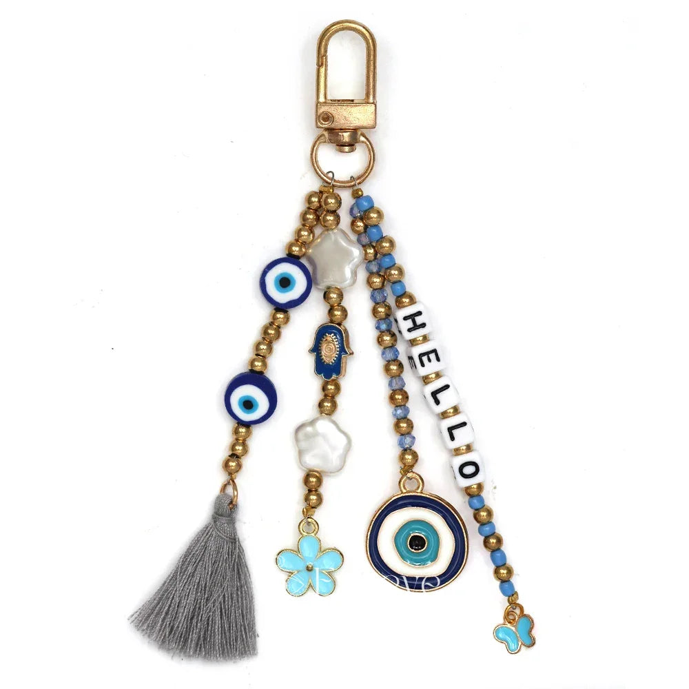 Multi Evil Eye Keychain - 8