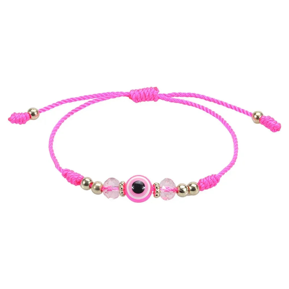 Pink Evil Eye Bracelet - Pink