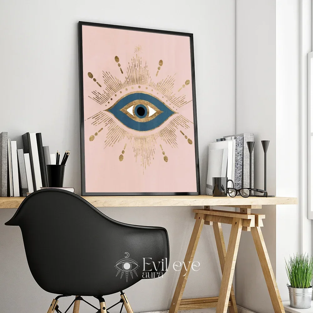 Pretty Evil Eye Painting - 3 / 40x50cm No Frame