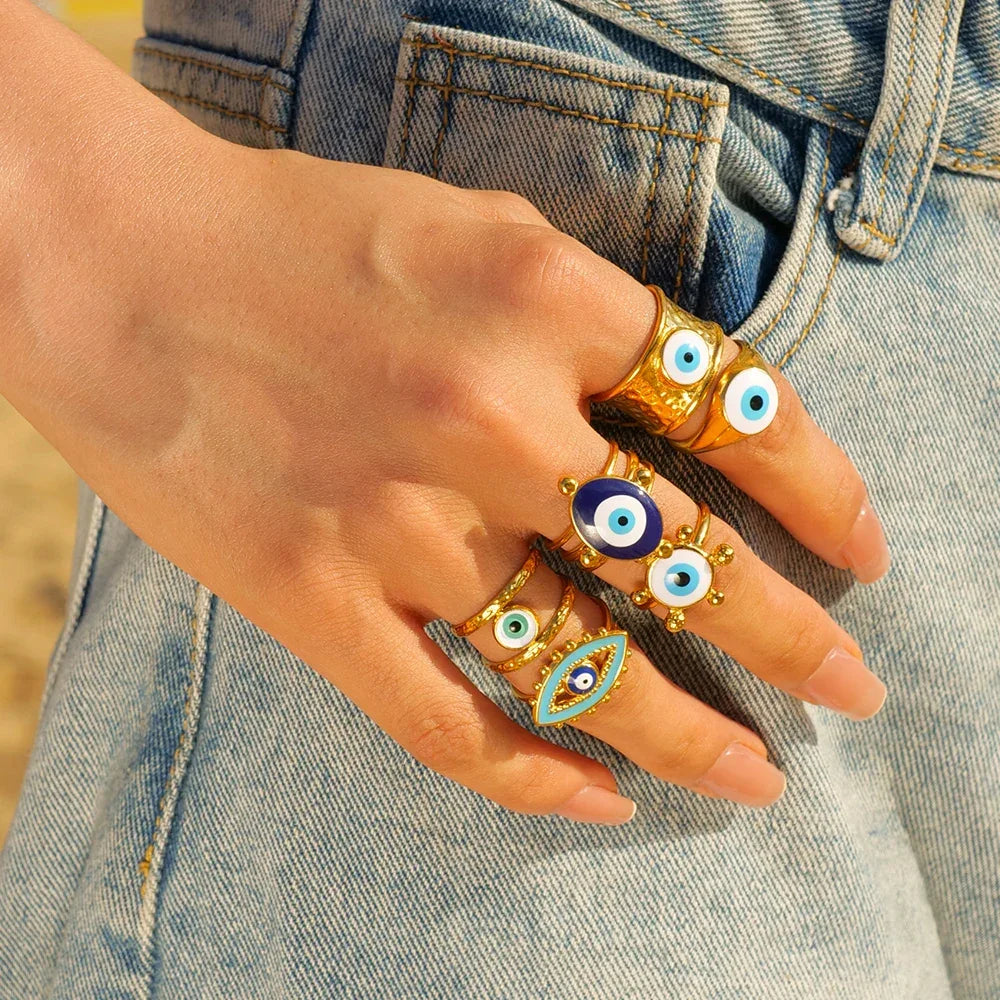 Real Evil Eye Ring