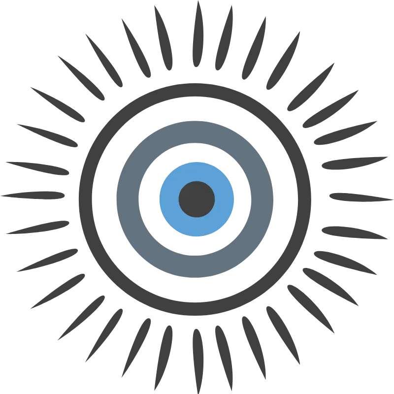 sun evil eye logo