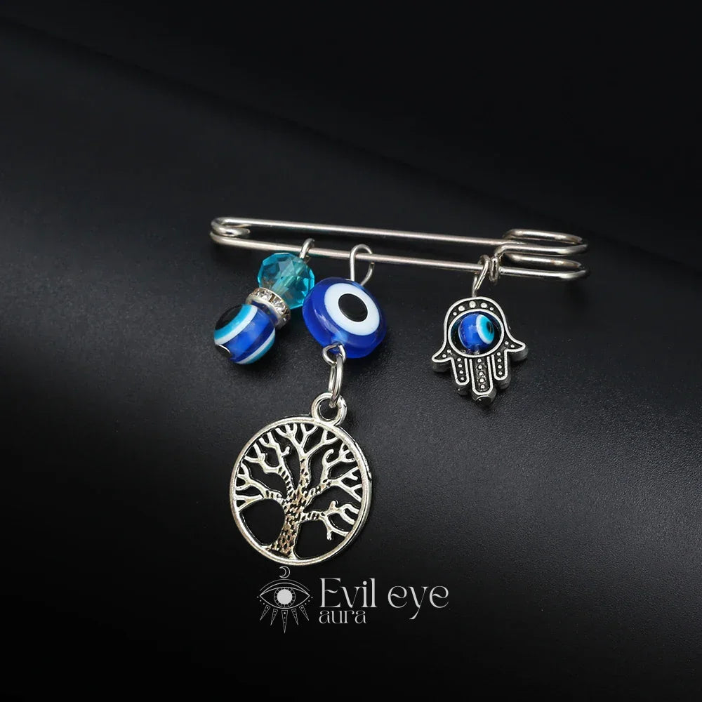 Tree of Life Evil Eye Pin