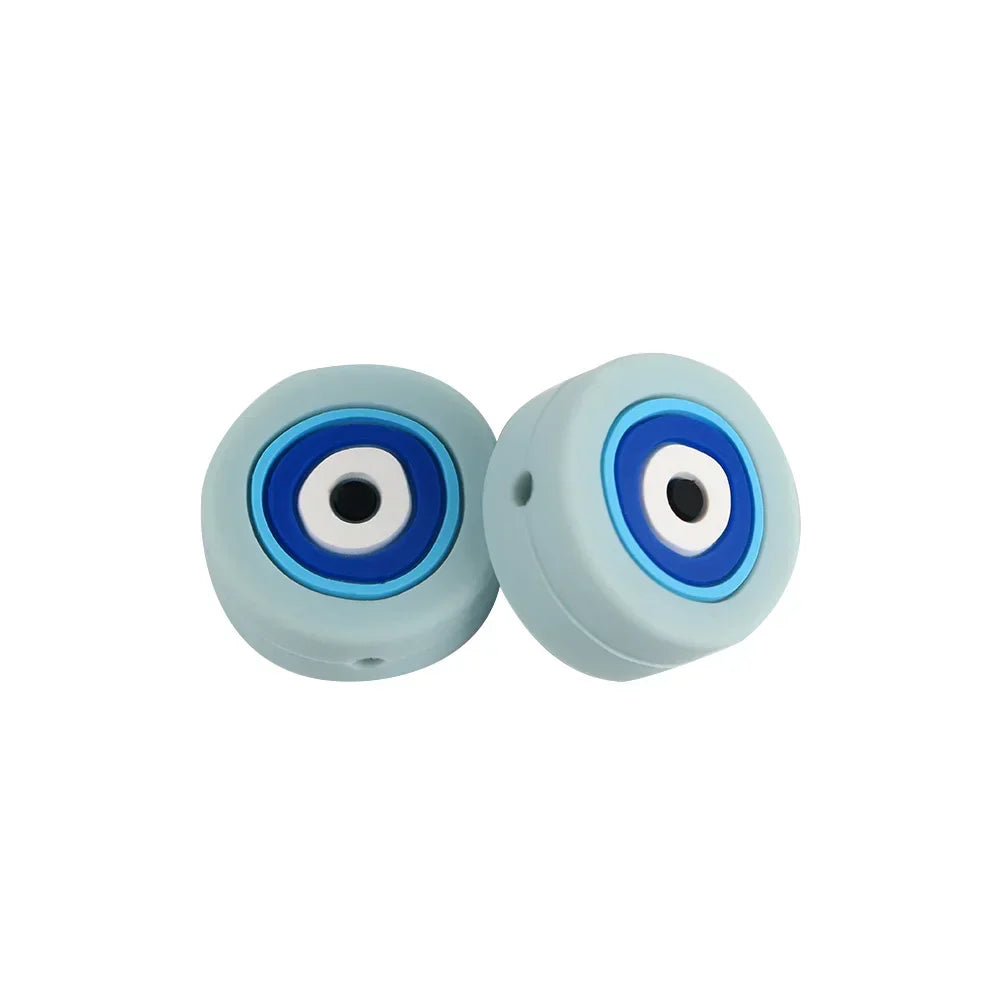 Turkish Evil Eye Beads - Light blue
