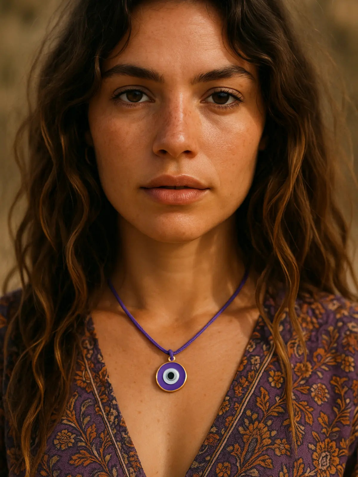 purple evil eye color meaning