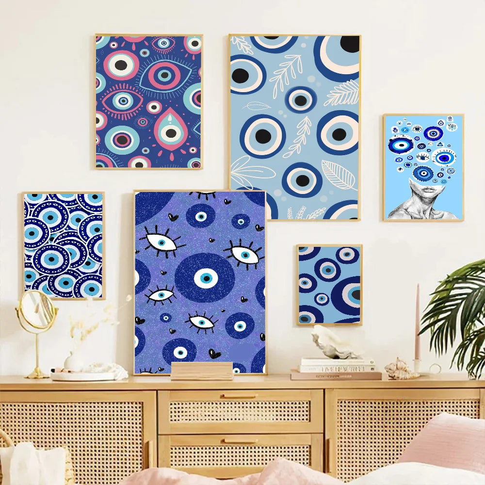 Evil Eye Canvas Painting