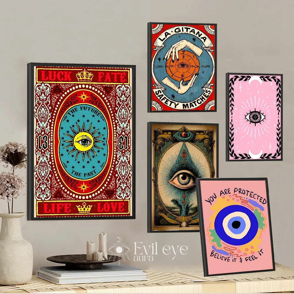 Abstract Evil Eye Painting