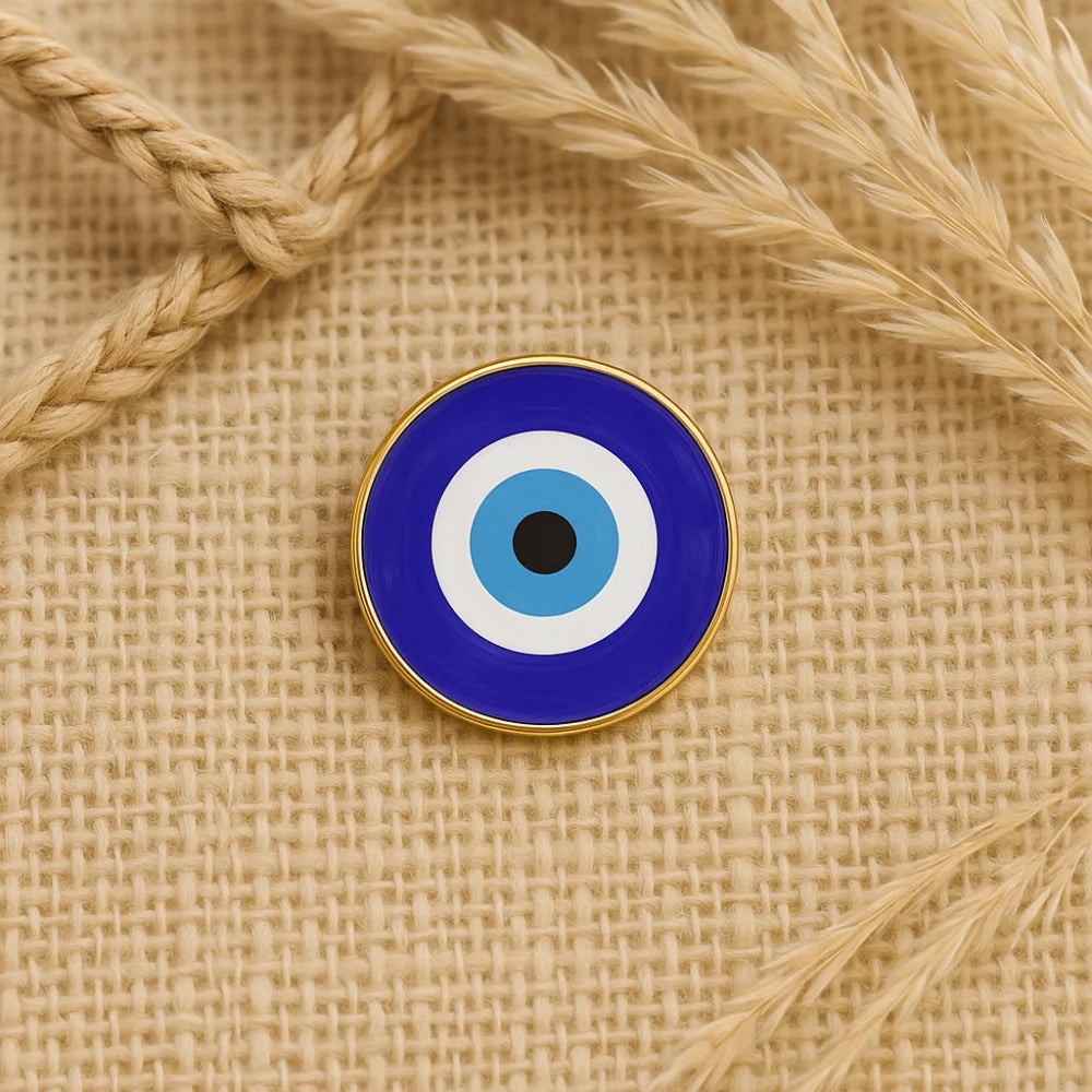 Badge Evil Eye Pin