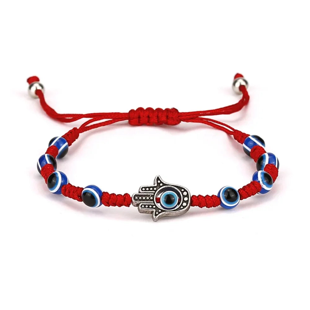 Best Evil Eye Bracelet for Men - Red Hamsa