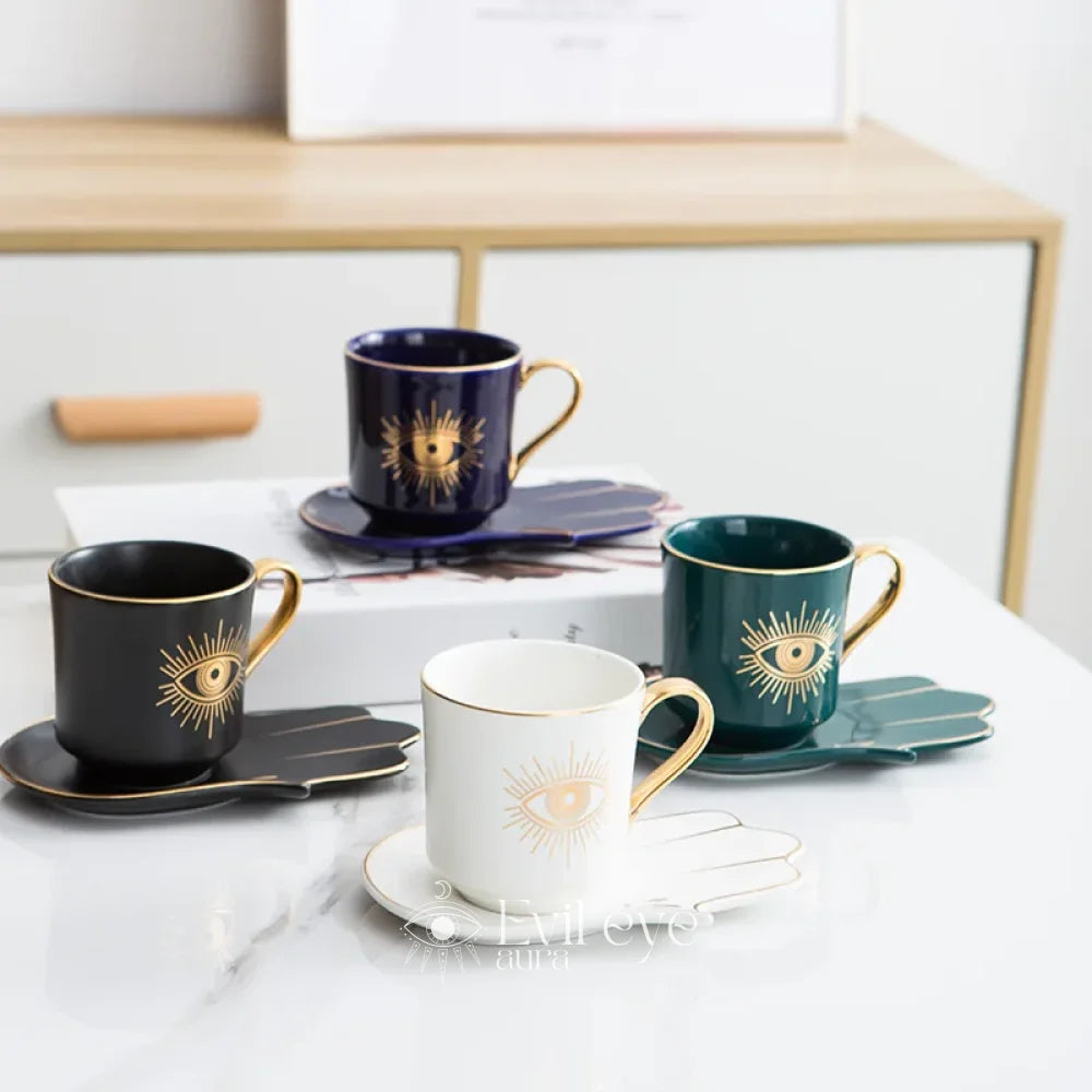 Black Evil Eye Coffee Mug