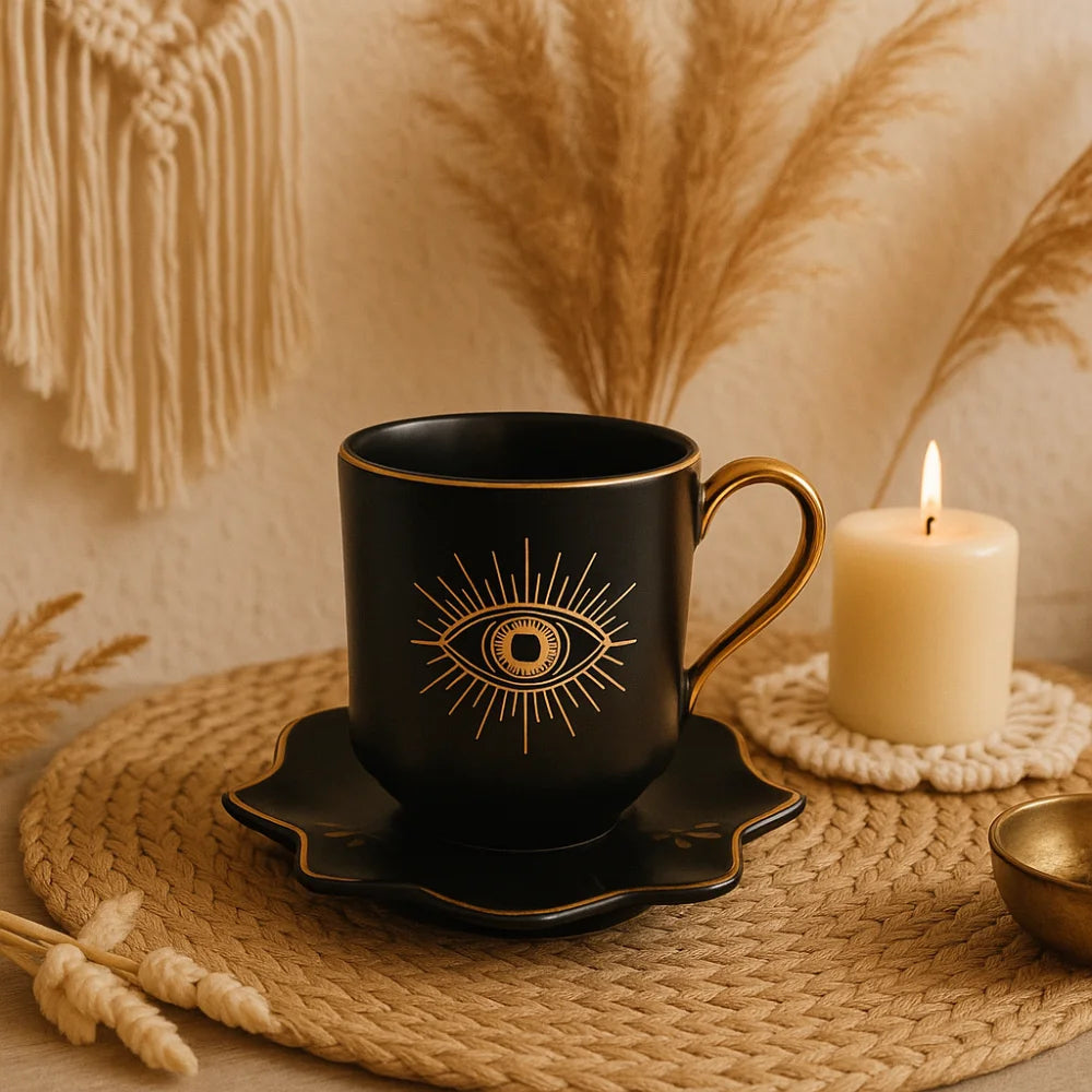 Black Evil Eye Coffee Mug